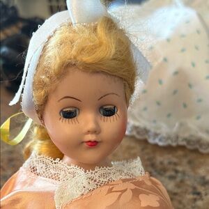 Vintage Plastic Doll with Blonde Hair